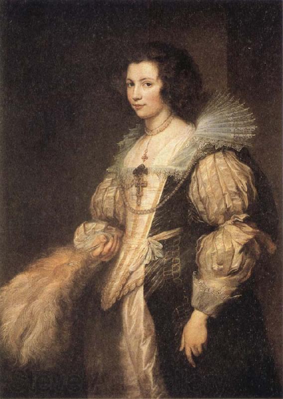 Anthony Van Dyck Portrait of Maria Louisa de Tassis Norge oil painting art
